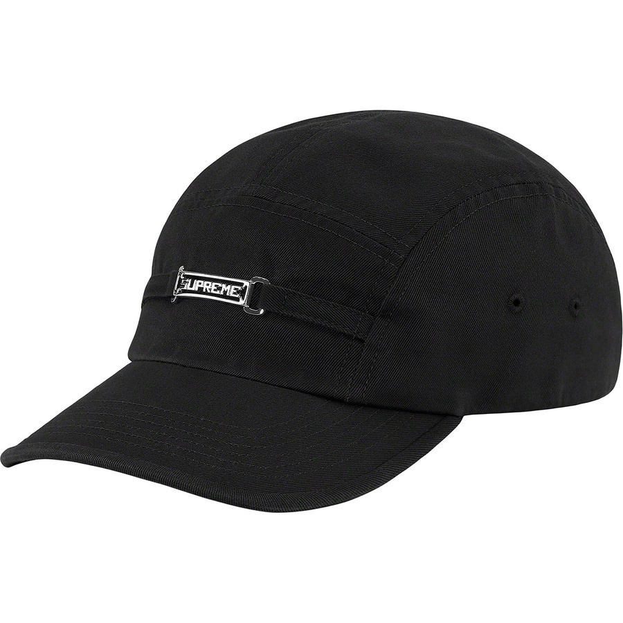 Supreme Name Plate Camp Cap Black - Novelship