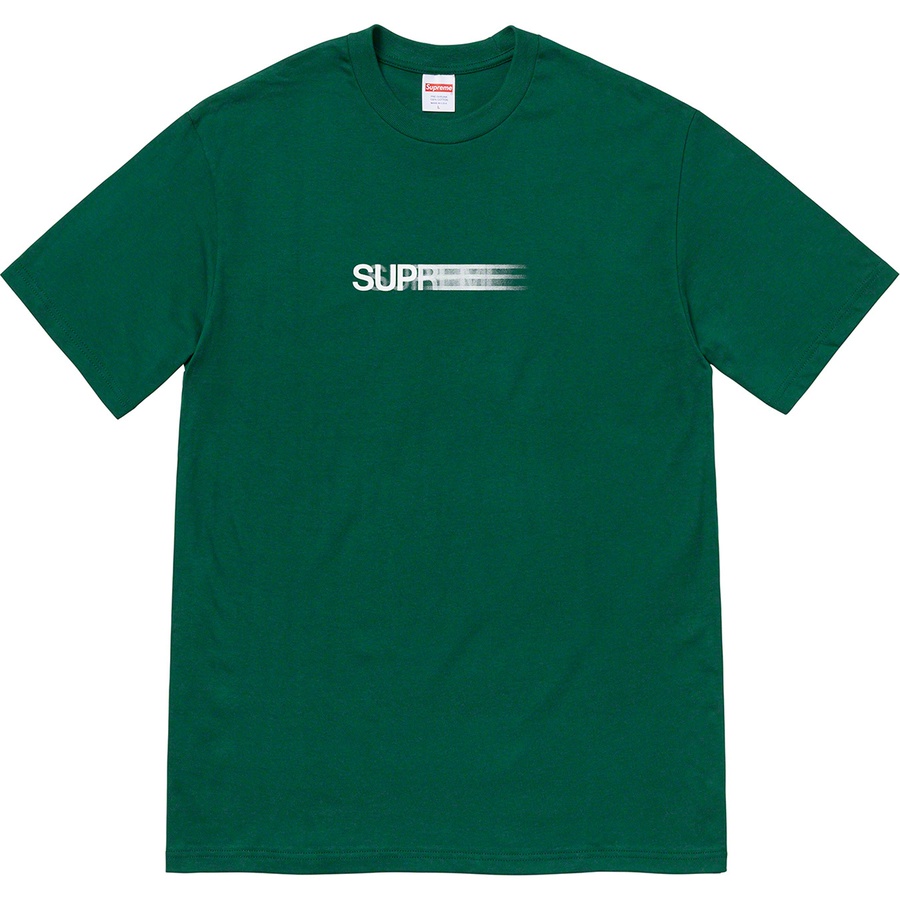 supreme motion logo tee dark green