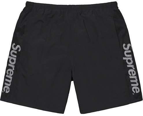 Supreme Mesh Panel Water Short Black Buy Supreme Mesh Panel Water Short Black