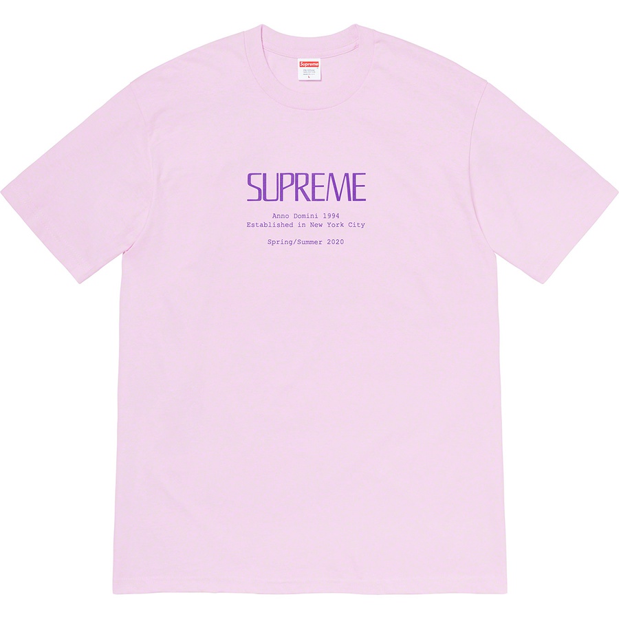 Supreme Anno Domini Tee Light Purple L 紫Tシャツ/カットソー(半袖/袖なし)
