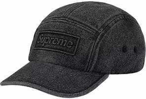 Supreme Embossed Denim Camp Cap Black Supreme Embossed Denim Camp Cap Black