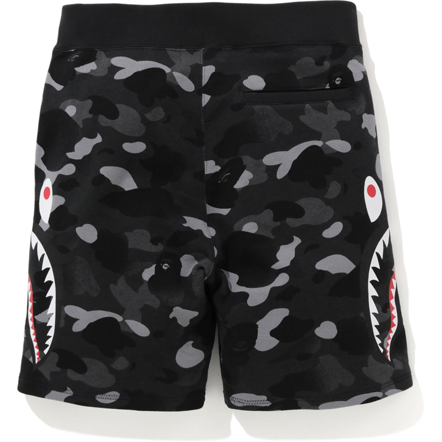 Black and white bape shorts sale