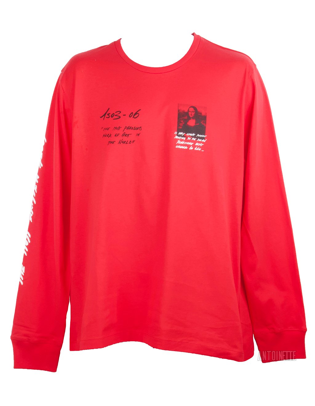 Off white mona outlet lisa red t shirt