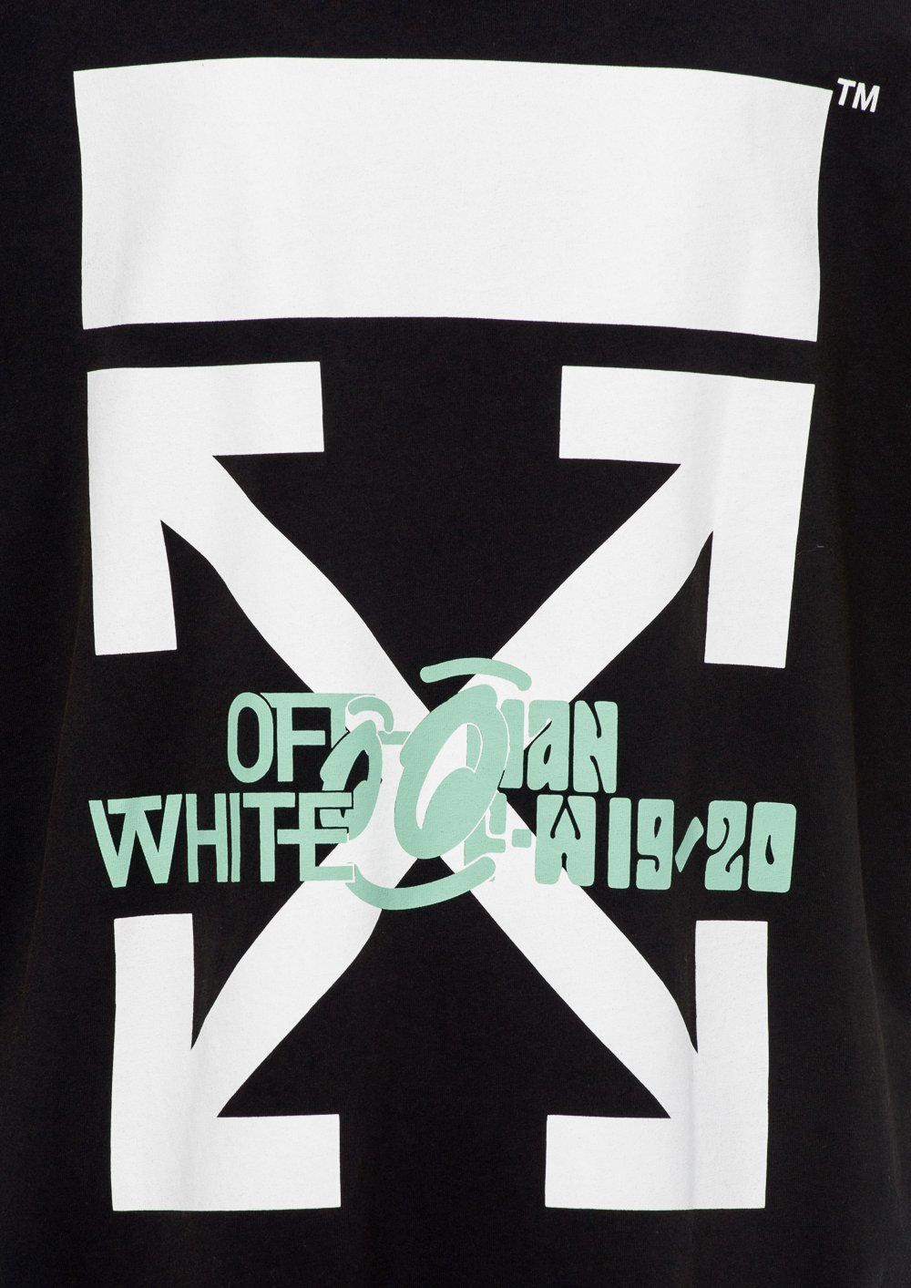 Off white waterfall outlet tee