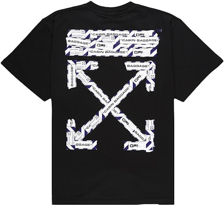 Off-White Oversized Fit Airport Tape Tee Black/Multicolor Order Off-White Oversized Fit Airport Tape Tee Black/Multicolor