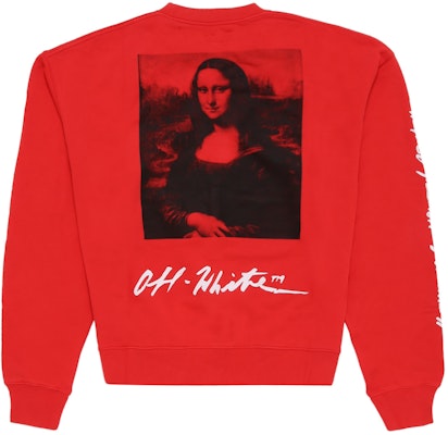 Off-White Monalisa Graphic Print Sweatshirt Red/Black/White Order Off-White Monalisa Graphic Print Sweatshirt Red/Black/White