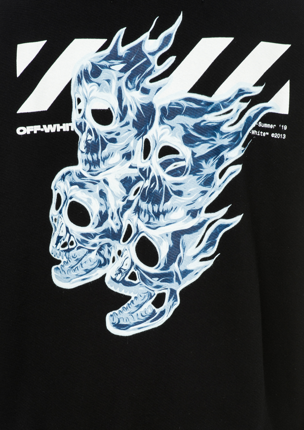 Off white best sale diagonal skulls hoodie