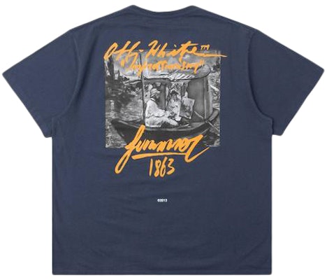 Off-White Slim Fit Summer Tee Blue Order Off-White Slim Fit Summer Tee Blue