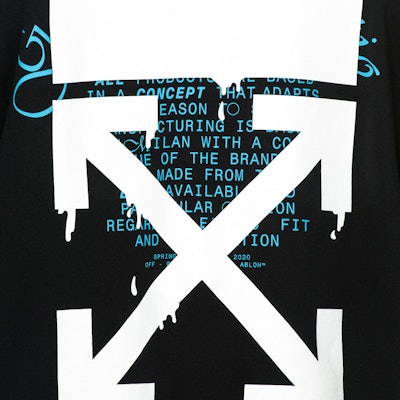 Off-White Dripping Arrows Incompiuto Sweatshirt Black Order Off-White Dripping Arrows Incompiuto Sweatshirt Black
