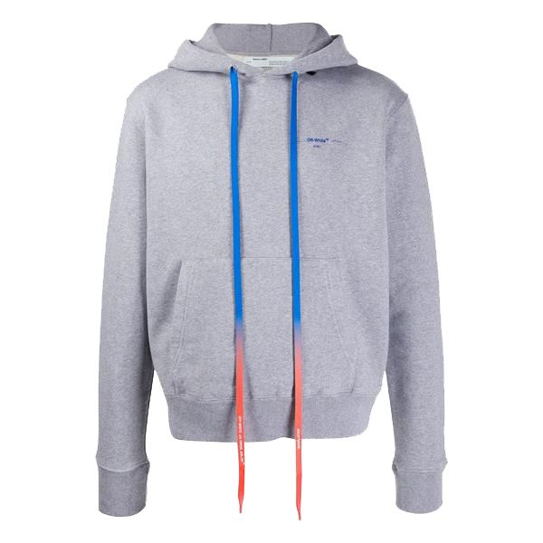 Off‑White Acrylic Arrows Hoodie Grey/Blue - Novelship