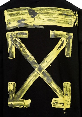 Off-White Acrylic Arrows Hoodie Black/Yellow Lookbook Off-White Acrylic Arrows Hoodie Black/Yellow