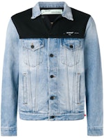 Off-White Contrasting Panel Denim Jacket Off-White Contrasting Panel Denim Jacket
