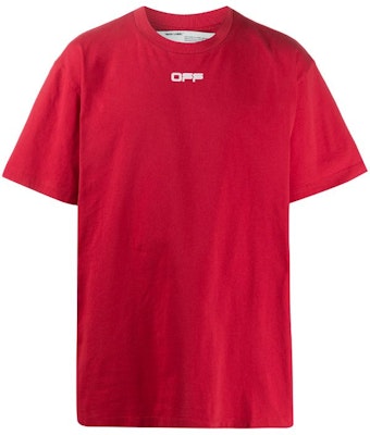 Off-White Merah Airport Tape T-Shirt Buy Off-White Merah Airport Tape T-Shirt
