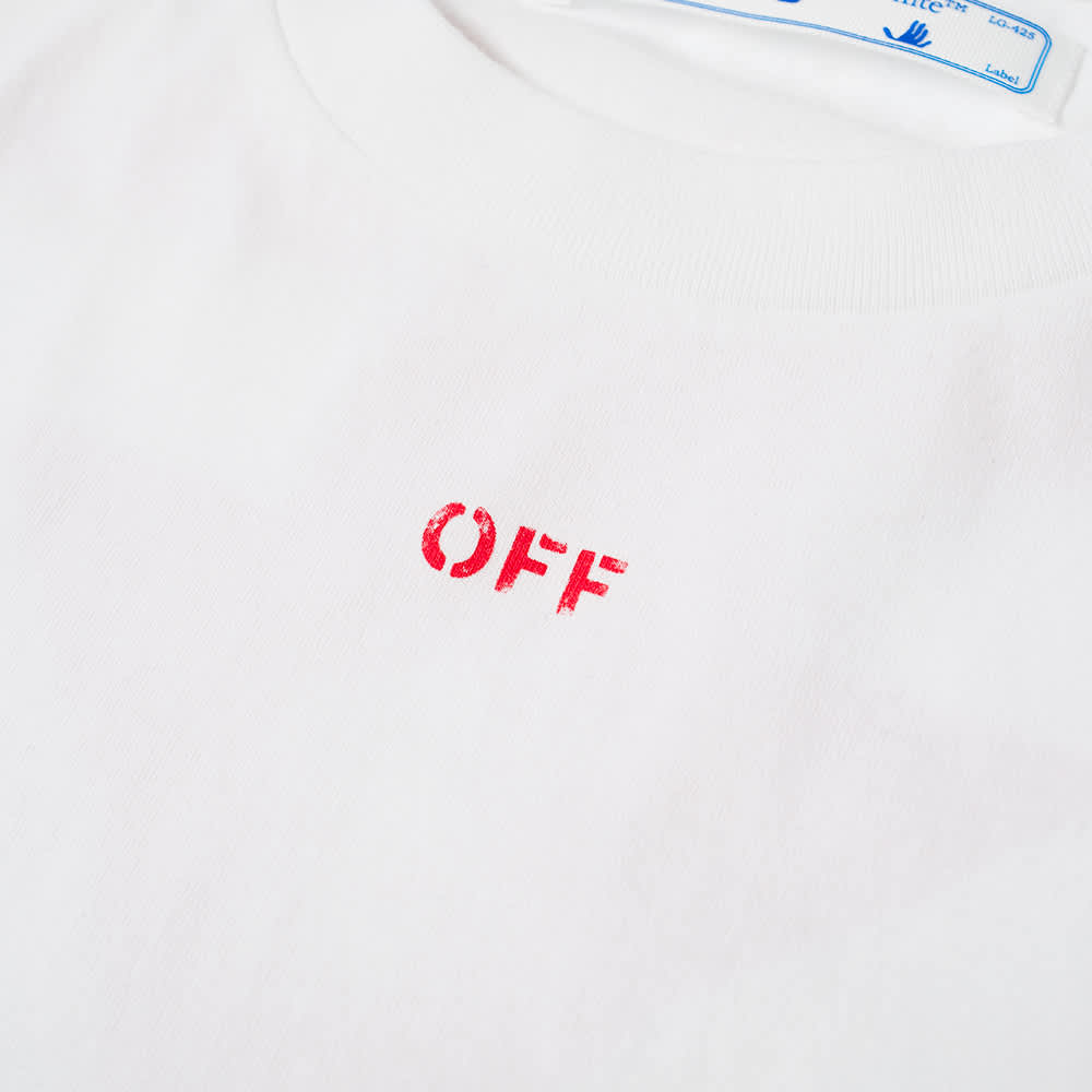 Off-White Stencil Arrow Oversized SS Tee White Red 圖 2