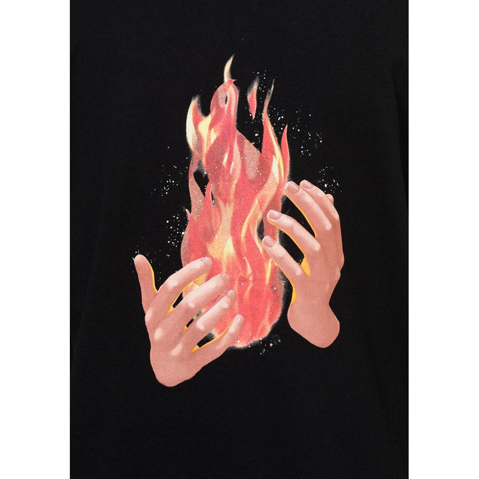OFF‑WHITE FIRE SPLICED TEE BLACK 圖 3