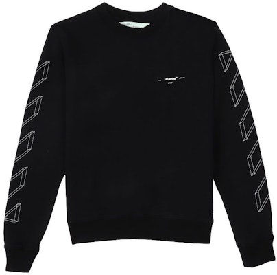 Off-White 3D Line Crewneck Sweatshirt Black Buy Off-White 3D Line Crewneck Sweatshirt Black