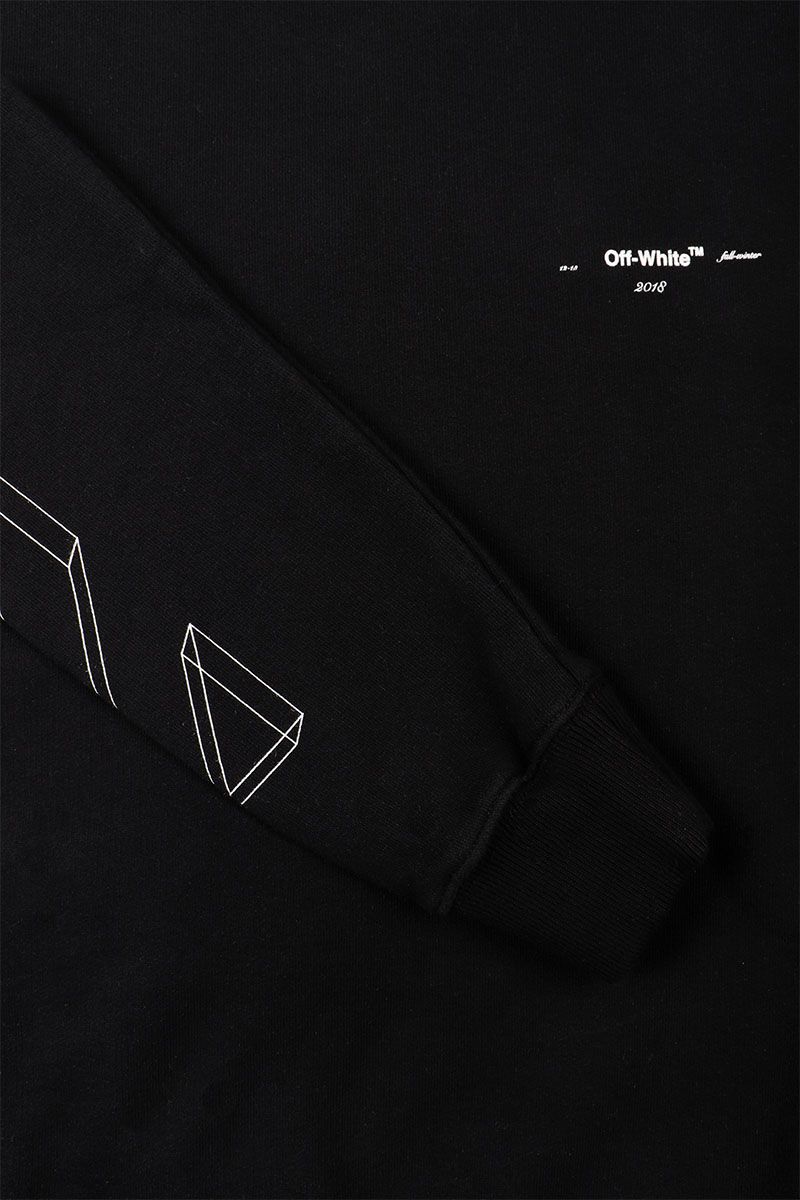 Lookbook Off-White 3D Line Crewneck Sweatshirt Black