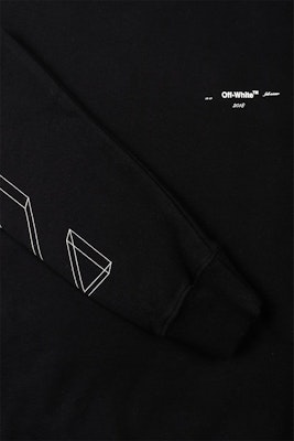 Off-White 3D Line Crewneck Sweatshirt Black Lookbook Off-White 3D Line Crewneck Sweatshirt Black
