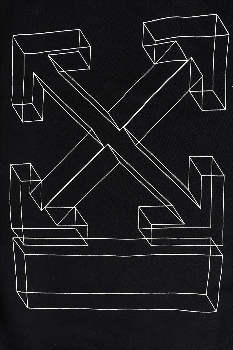 Shop Off-White 3D Line Crewneck Sweatshirt Black