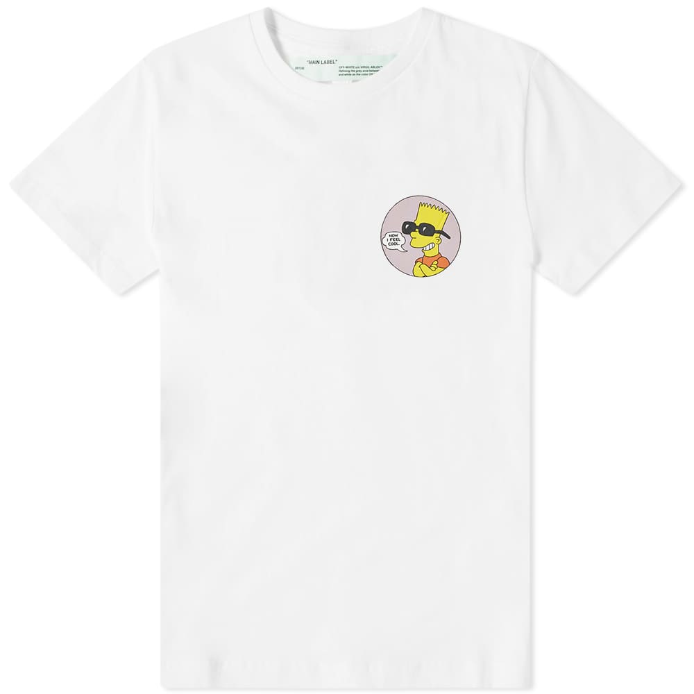 Buy 巴特·辛普森 公敵 超大棉質T恤（白色）