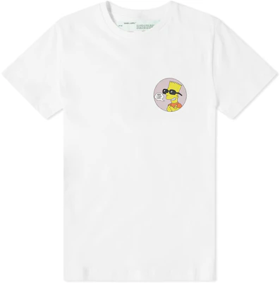 巴特·辛普森公敌白色棉T恤 Buy 巴特·辛普森公敌白色棉T恤