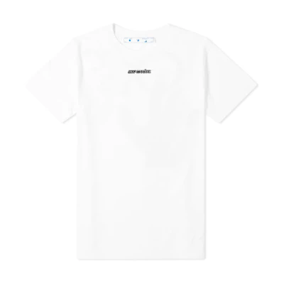 Off-White Marker Arrow Oversized SS Tee White Blue
