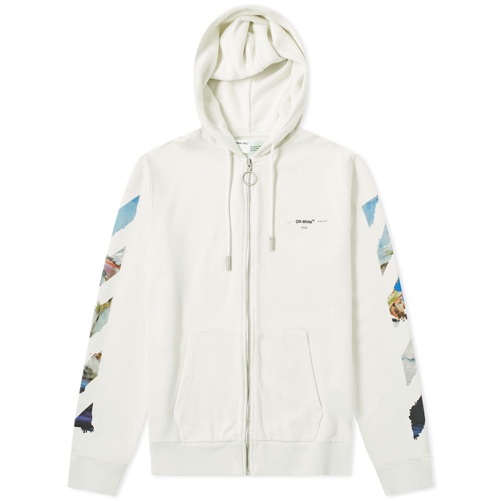 Diag multicolor sale zipped hoodie