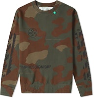 Off-White STENCIL DIAGONALS CREW SWEAT CAMO Off-White STENCIL DIAGONALS CREW SWEAT CAMO