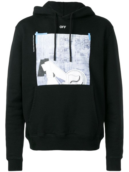 Buy Sudadera Negra con Capucha Off-White