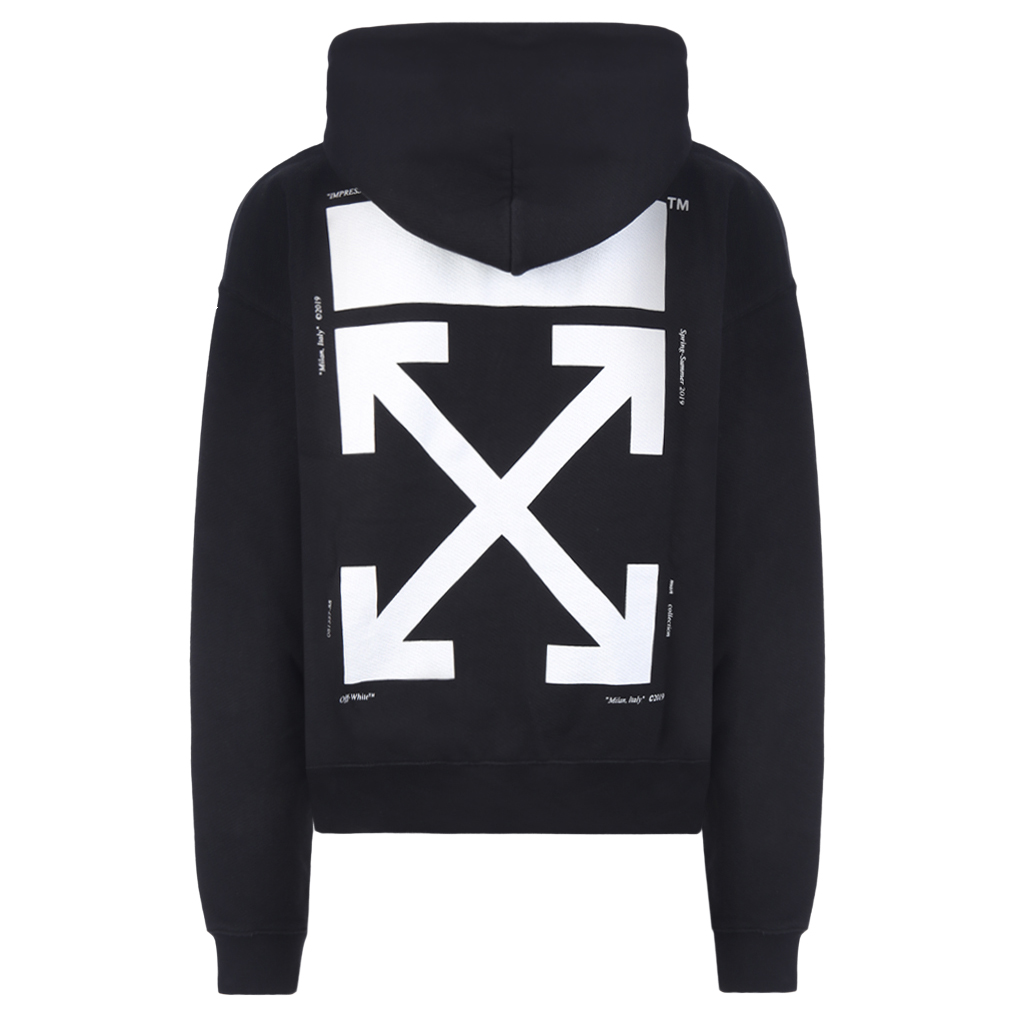 Off‑White Kiss' Graphic Print Hoodie Black/Multicolor - Novelship