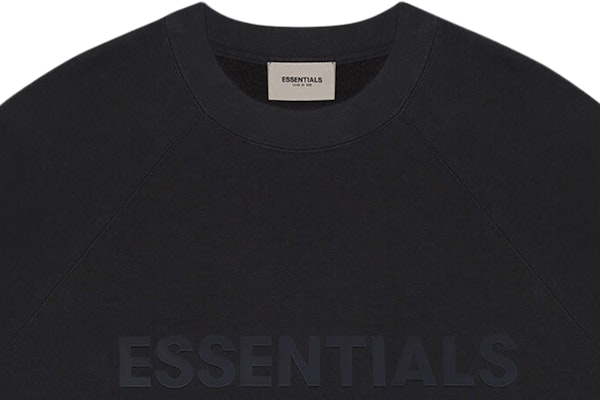Fear of God ESSENTIALS 3D Silicon Applique Crewneck Dark Slate/Stretch Limo/Black Lookbook Fear of God ESSENTIALS 3D Silicon Applique Crewneck Dark Slate/Stretch Limo/Black