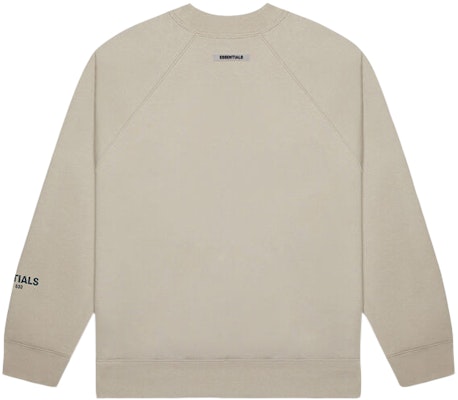 Fear of God ESSENTIALS 3D Silicon Applique Crewneck String/Tan Order Fear of God ESSENTIALS 3D Silicon Applique Crewneck String/Tan