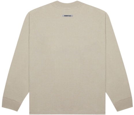Fear of God ESSENTIALS 3D Silicon Applique Boxy Long Sleeve T-Shirt String/Tan Order Fear of God ESSENTIALS 3D Silicon Applique Boxy Long Sleeve T-Shirt String/Tan