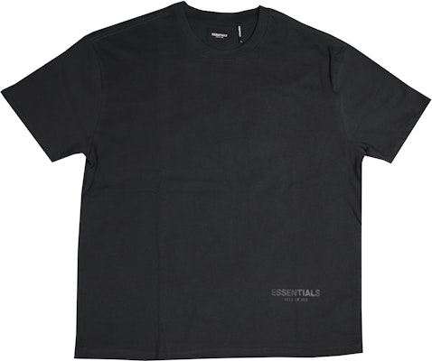 Fear of God ESSENTIALS 3M Logo Boxy T‑Shirt Black/White - Novelship