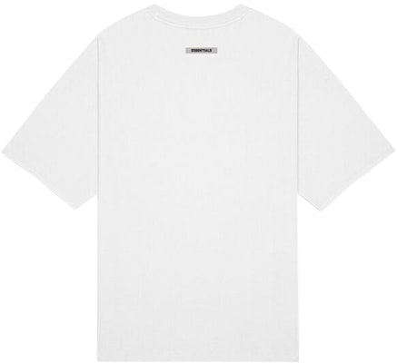 Fear of God ESSENTIALS 3D Silicon Applique Boxy T‑Shirt White - Novelship
