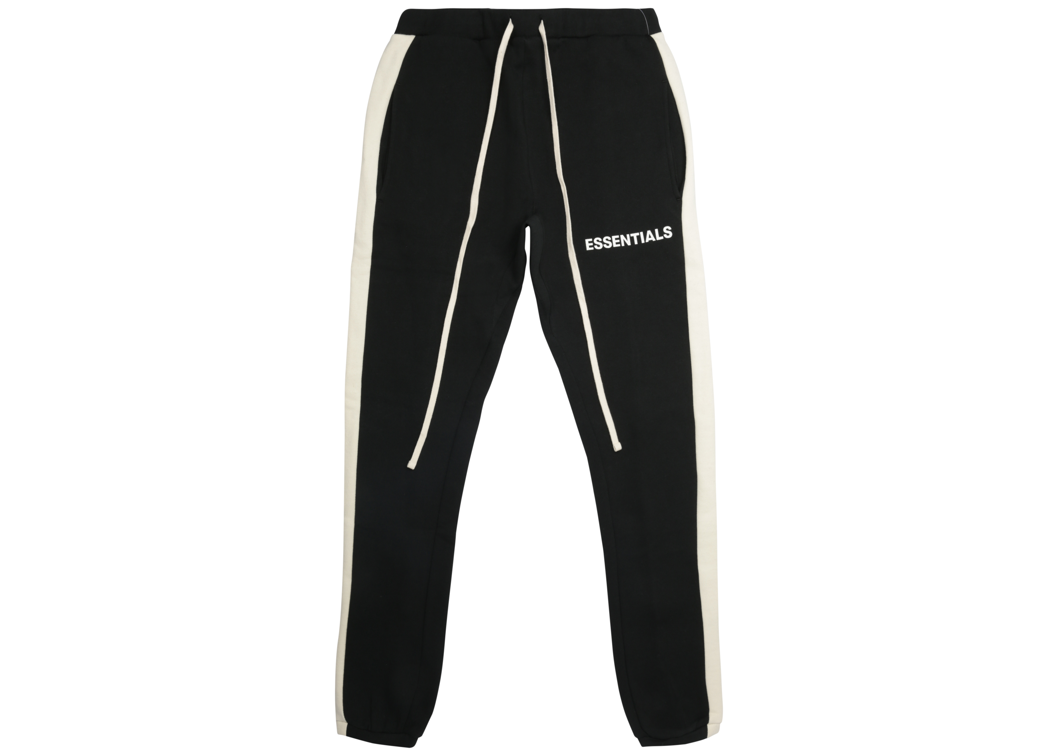 Fear of God ESSENTIALS Side Stripe Sweatpants Black - Novelship