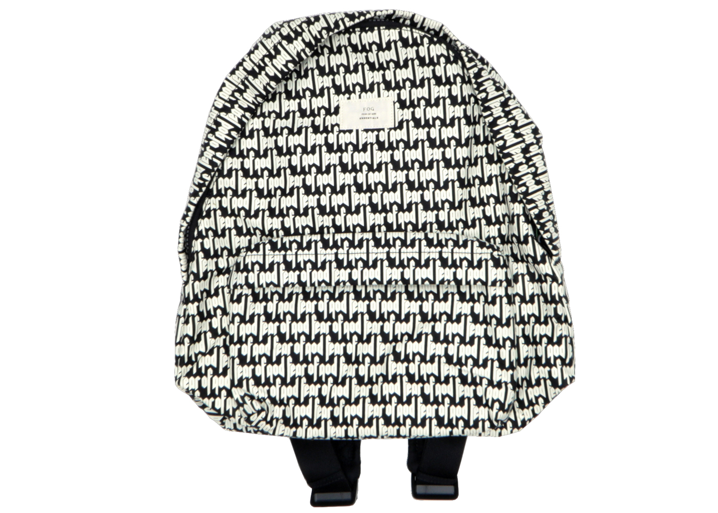 Fear of God ESSENTIALS Printed Backpack Black/White