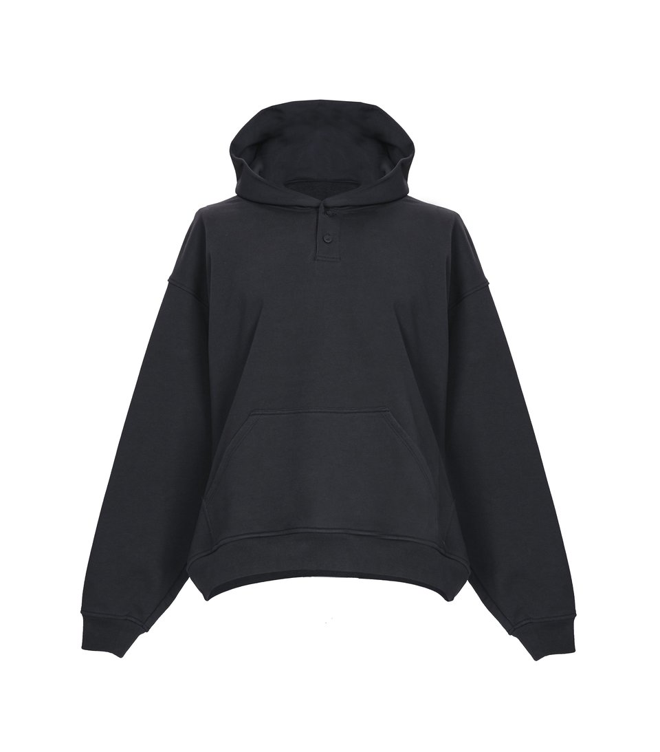 Fear of God Everyday Henley Hoodie Vintage Black - Novelship