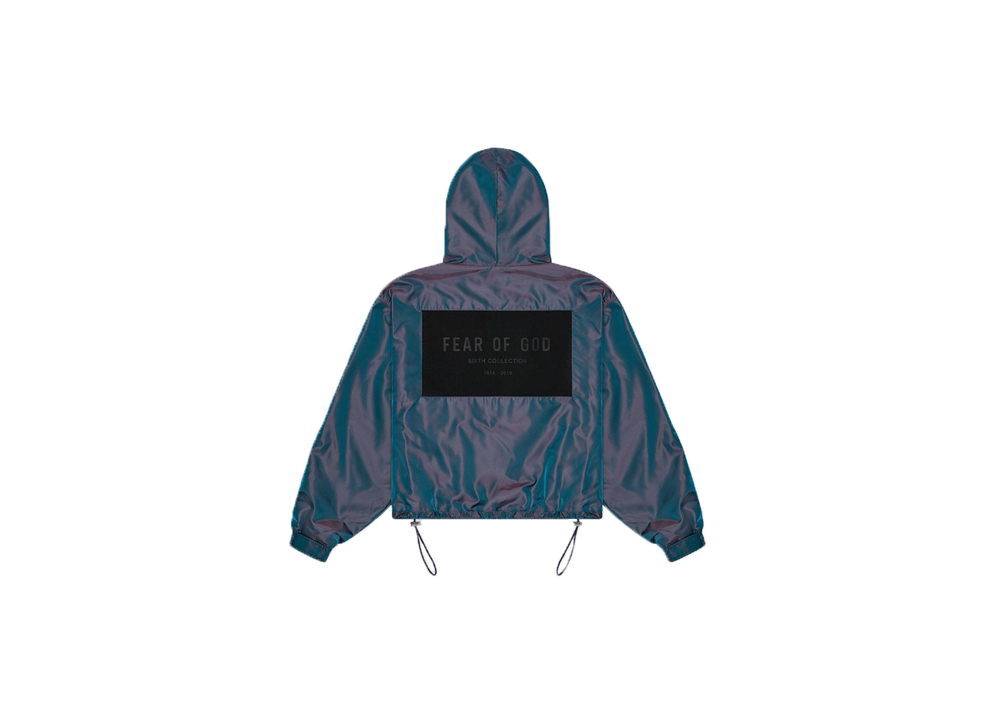 Fear of God Nylon Full Zip Hoodie Blue Iridescent - Novelship