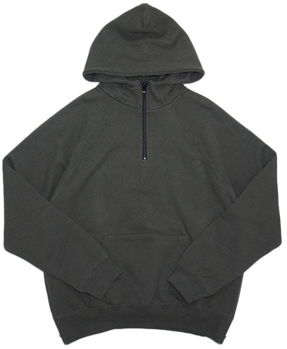 Fear of God ESSENTIALS Half Zip Pullover Hoodie Raven - Novelship