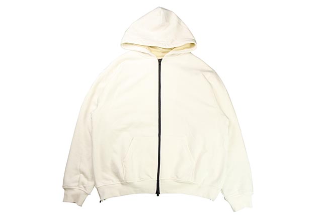 White 2025 thermal hoodie