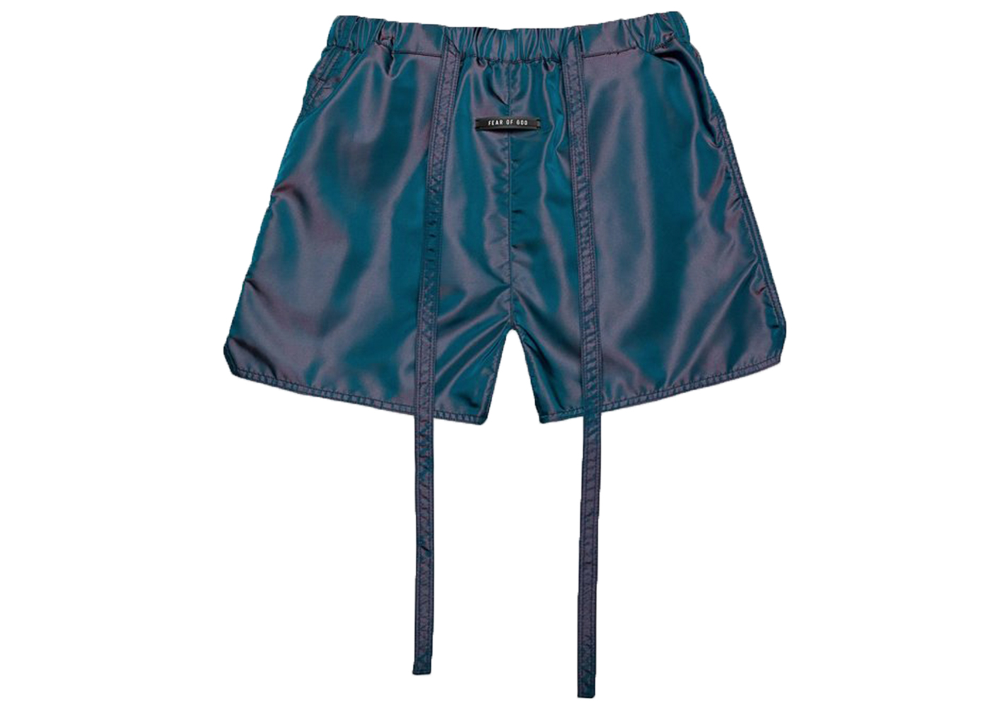 Fear of God Military Training Shorts Blue Iridescent - Novelship