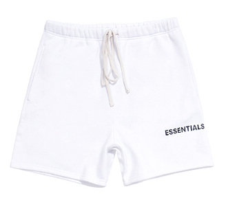 Fear of God ESSENTIALS Graphic Sweat Shorts White - Novelship