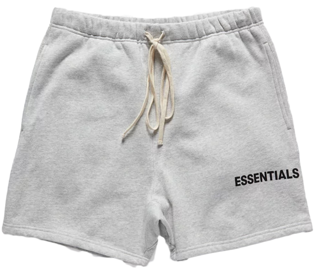 Fear of God ESSENTIALS Graphic Sweat (SS18) Shorts Grey - Novelship