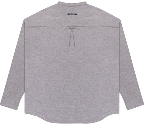 Fear of God Pullover Henley Shirt Heather Grey Order Fear of God Pullover Henley Shirt Heather Grey