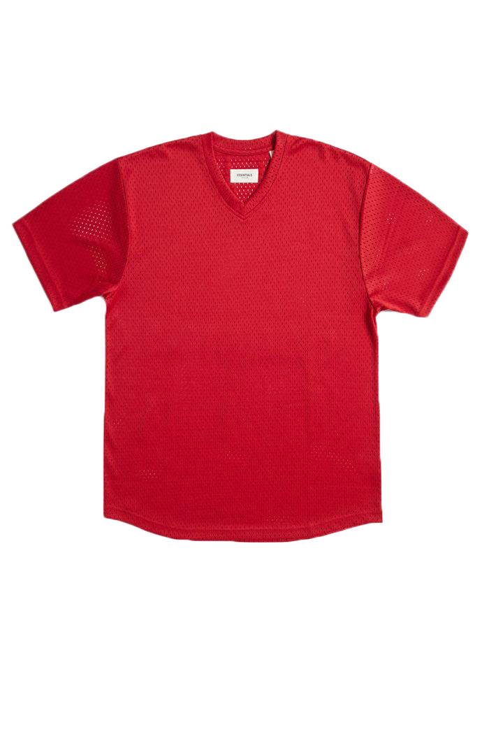 Fear of God ESSENTIALS Mesh T‑Shirt Red - Novelship