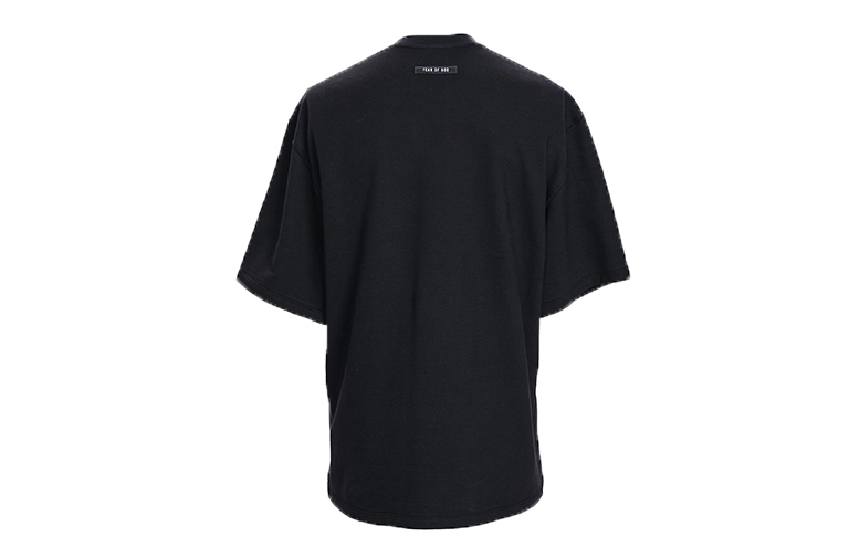 Fear of God Short Sleeve Half Zip T‑Shirt Vintage Black