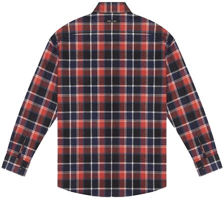 Fear of God Long Sleeve Plaid Button Up Red/Navy Plaid Order Fear of God Long Sleeve Plaid Button Up Red/Navy Plaid