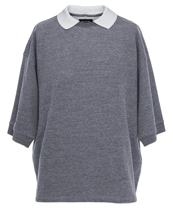 Fear of God Heavy Terry Crewneck Polo Grey - Novelship