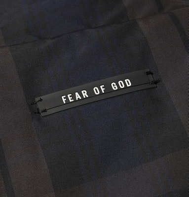 Fear of God Reversible Nylon Plaid Gilet Brown/Navy/Black Lookbook Fear of God Reversible Nylon Plaid Gilet Brown/Navy/Black
